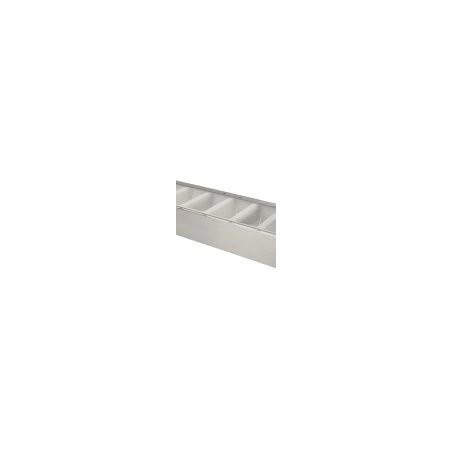 Porte condiments (condiment holder) en acier inoxydable 6 blocs
